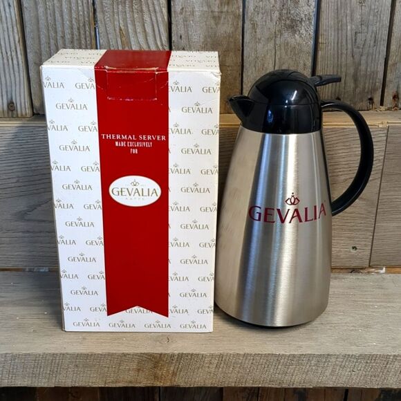 New Gevalia Thermal Server Stainless Steel 1 qt - Picture 1 of 5